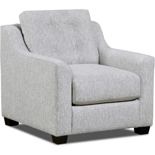 Elliott Accent Chair in Light Gray Chenille Fabric